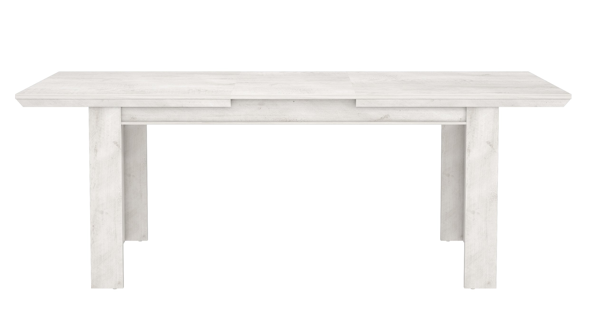Esstisch 160 - 205 cm ausziehbar Pinie weiß - KASHMIR