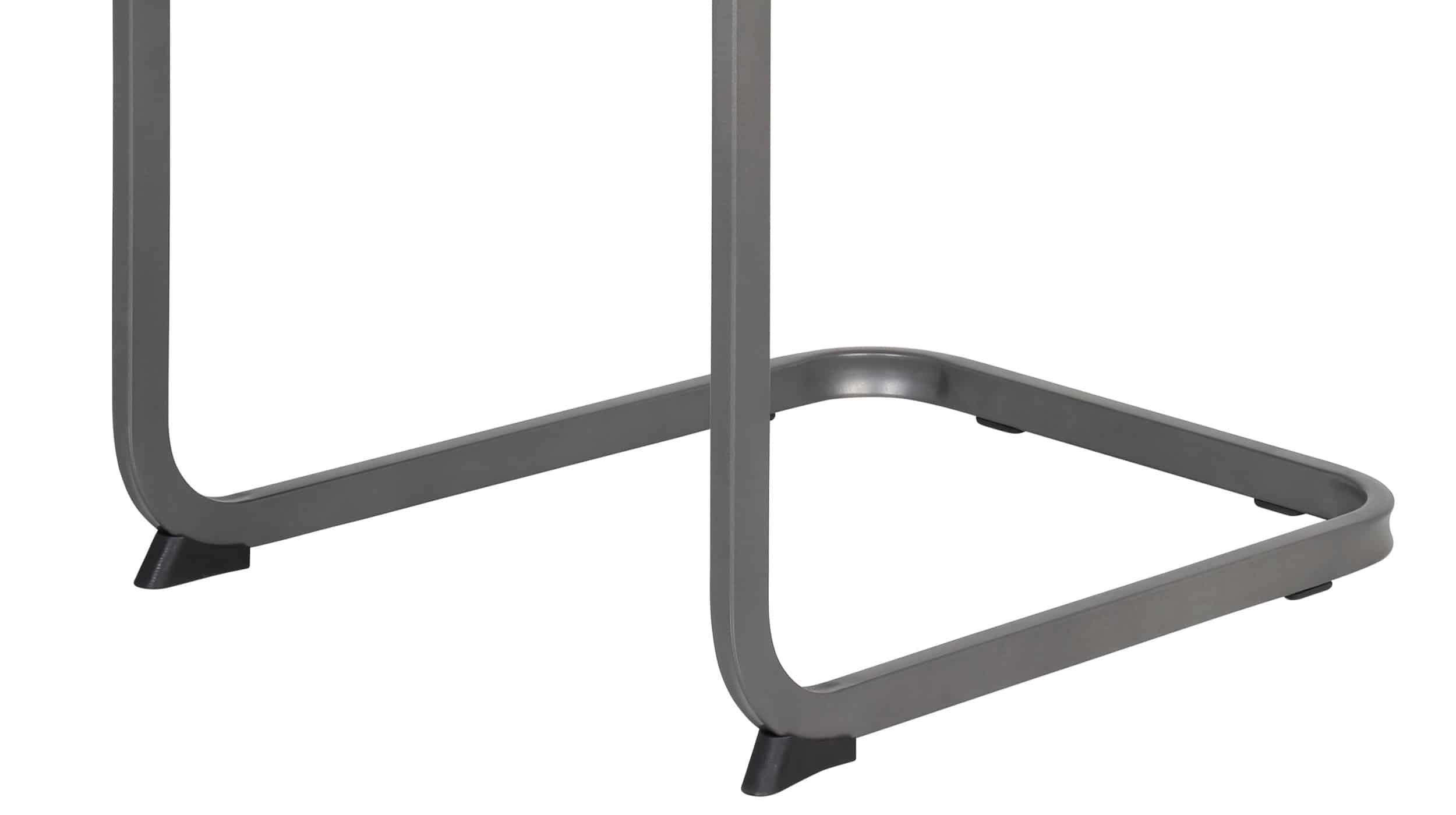 Schwingstuhl anthrazit Freischwinger Microfaser - CHRISTINA