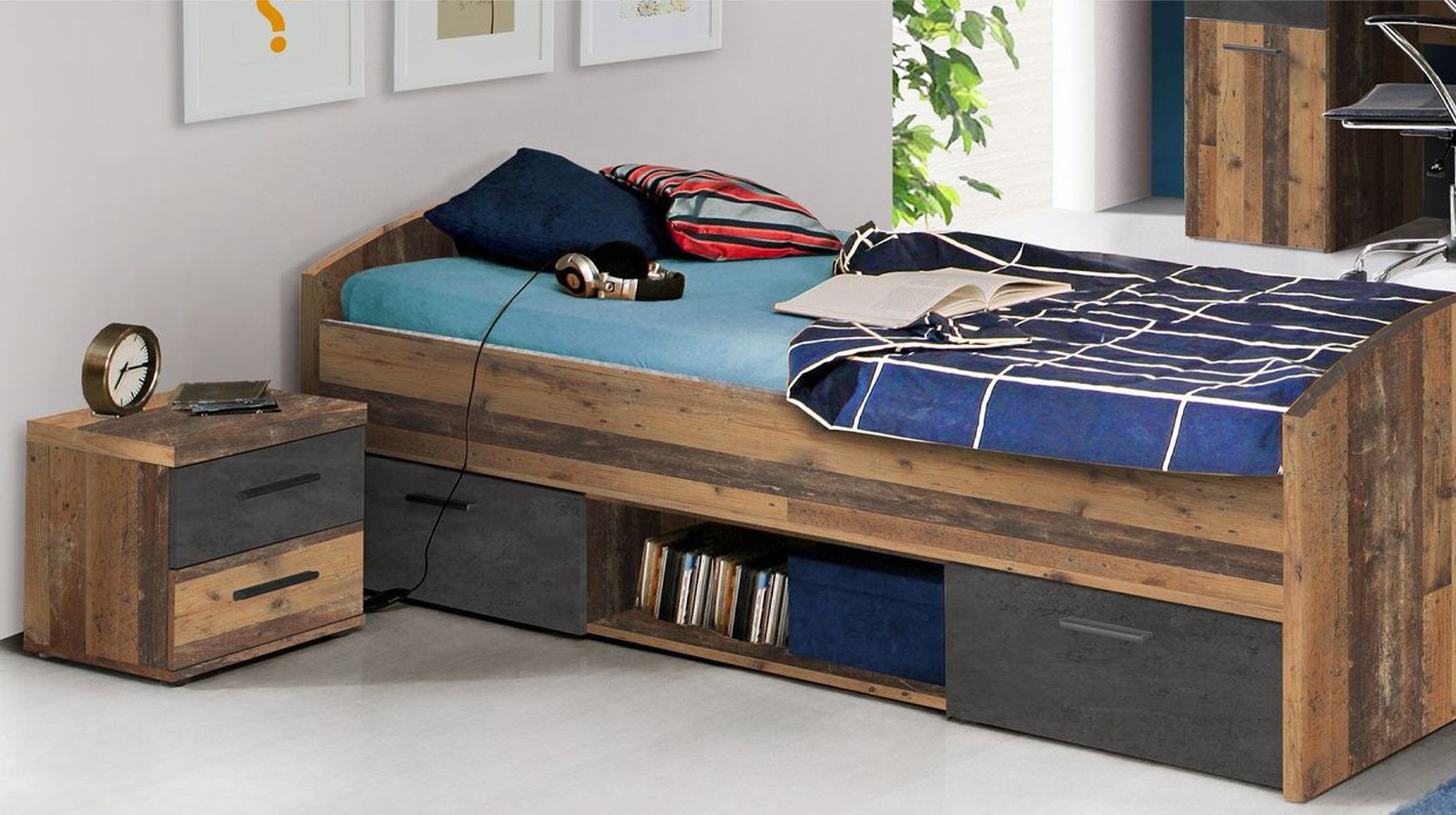 Nachttisch Old Wood 38 x 40 cm - WINNIE