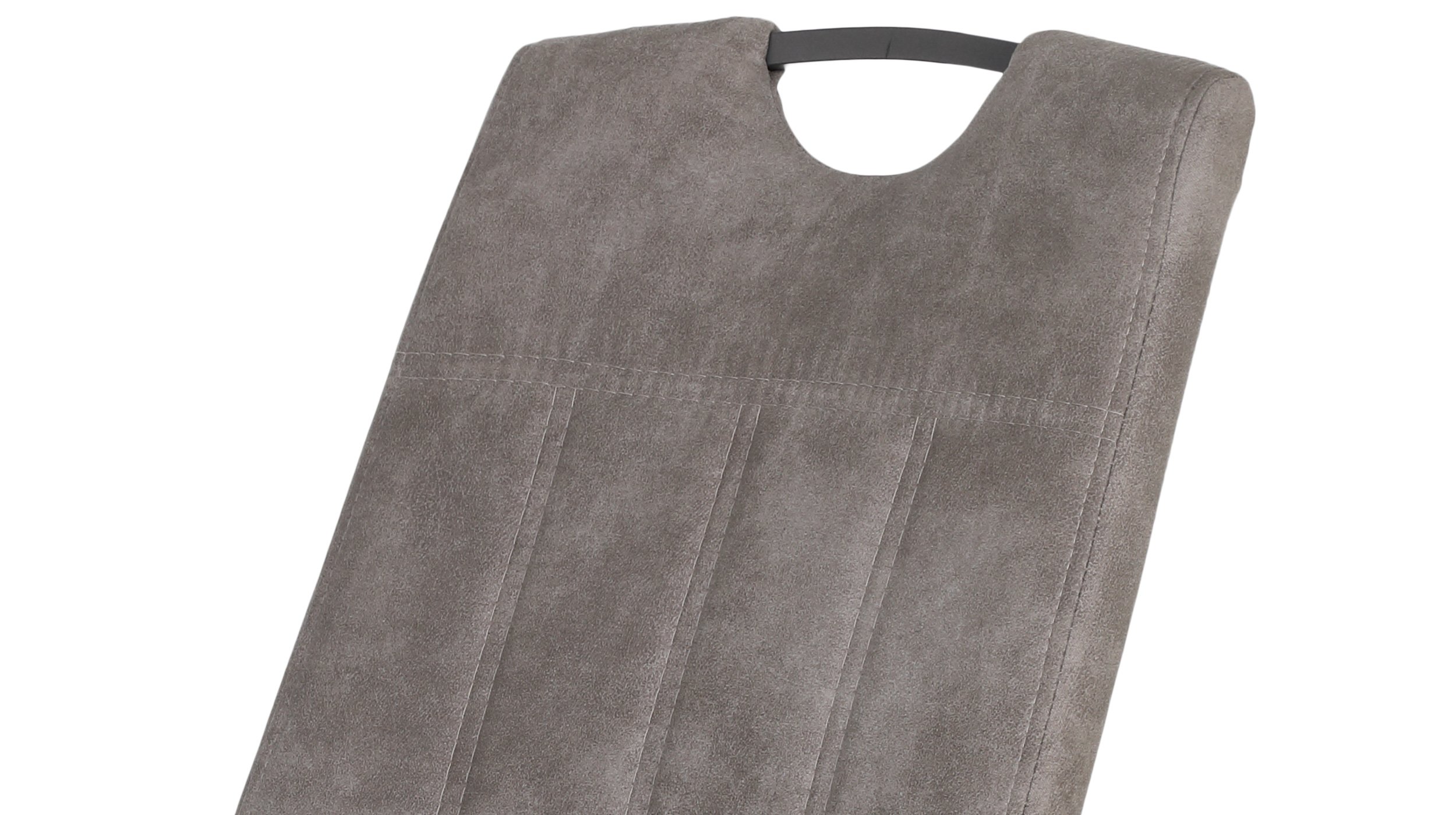 Schwingstuhl grau Freischwinger Microfaser - CHRISTINA