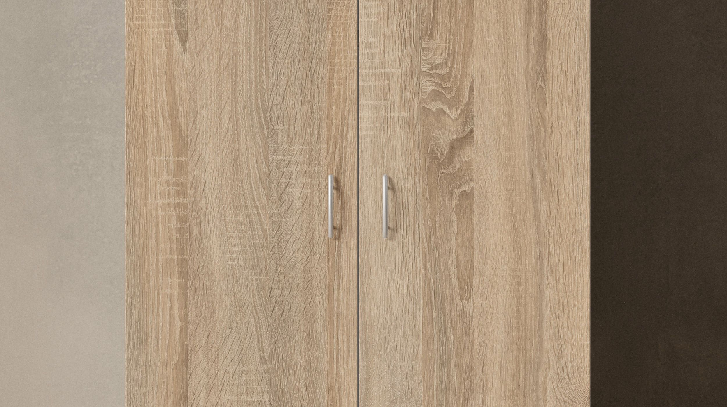 Kleiderschrank Sonoma Eiche - 80 cm - 2-türig - BASE