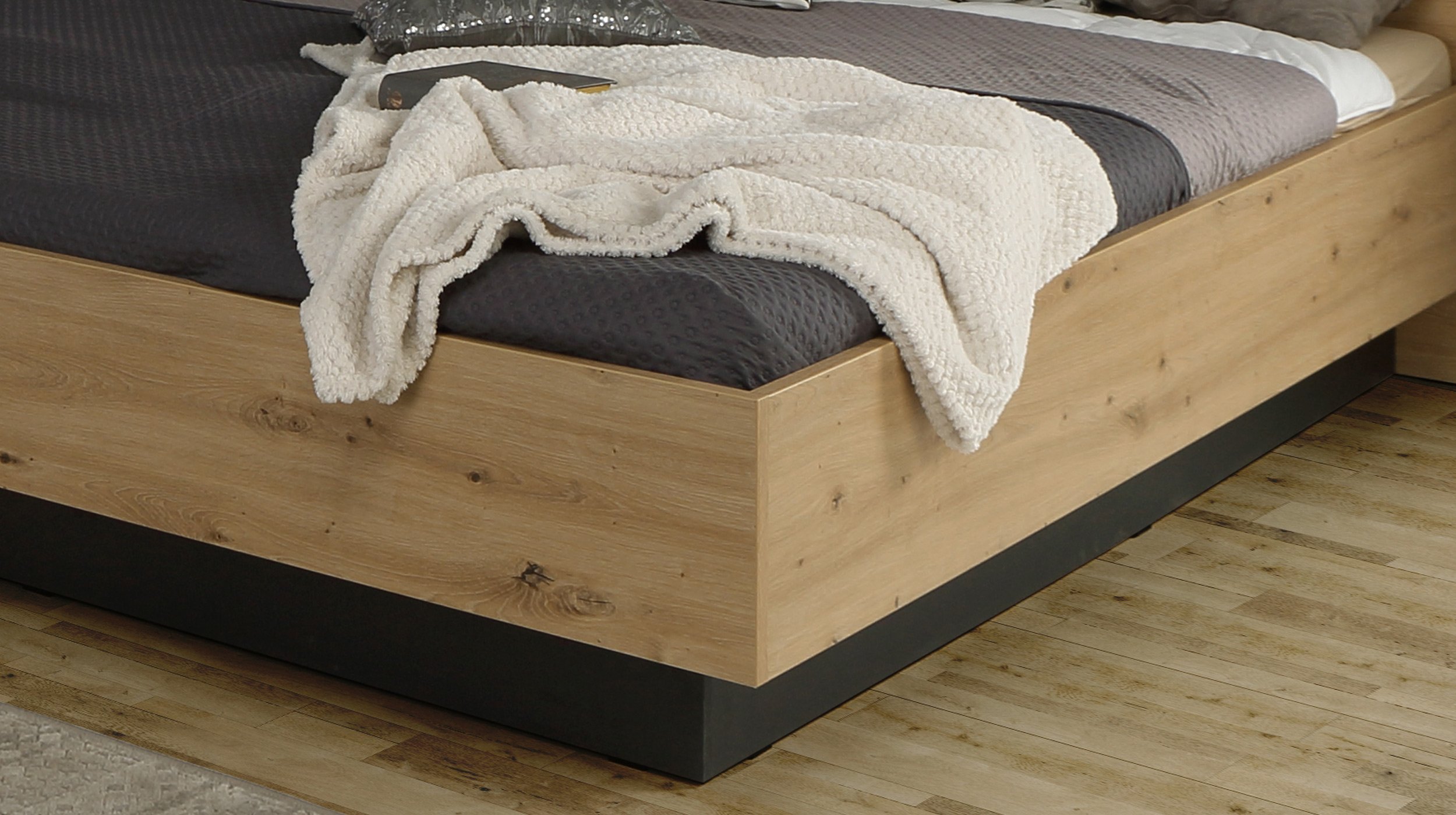 Doppelbett Futonbett 180 x 200 cm Artisan Eiche - TRONDHEIM