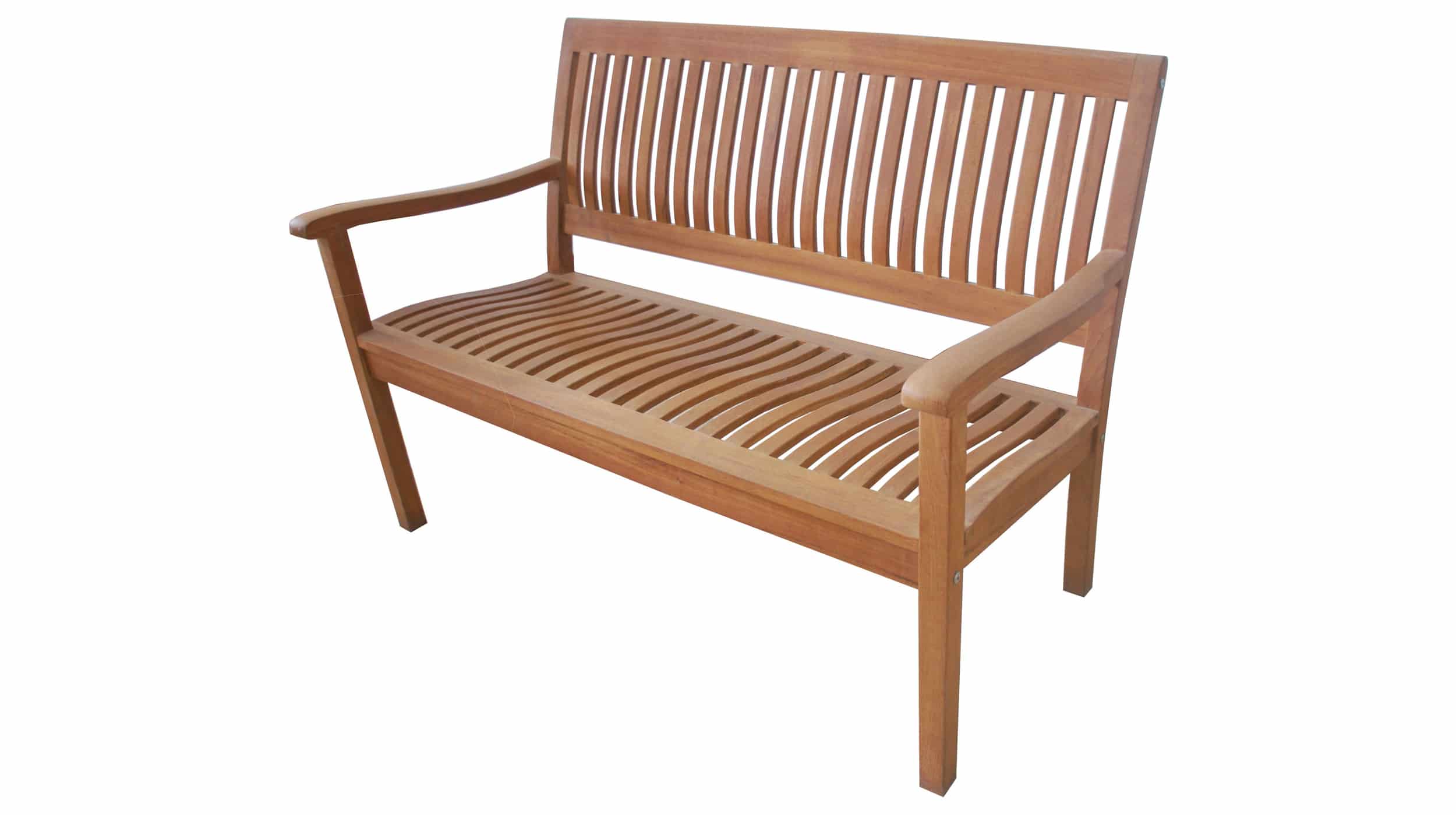 Gartenbank 2-Sitzer Massivholz Akazie geölt 123 cm - VERA