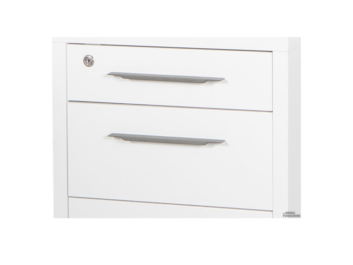 Rollcontainer weiß hochglanz 47 x 45 cm - KRONOS