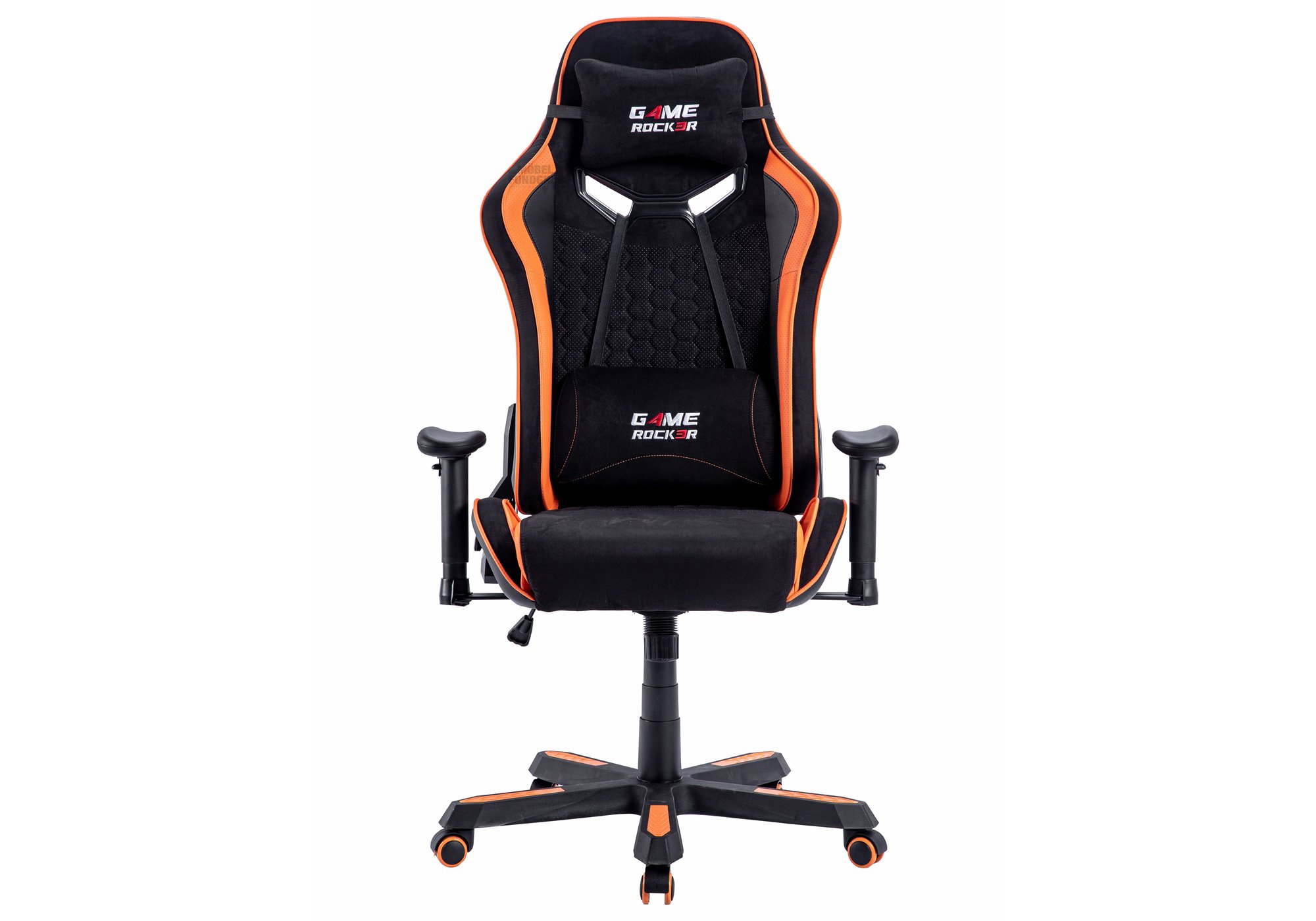 Gaming Stuhl schwarz - orange verstellbar - GAME ROCKER