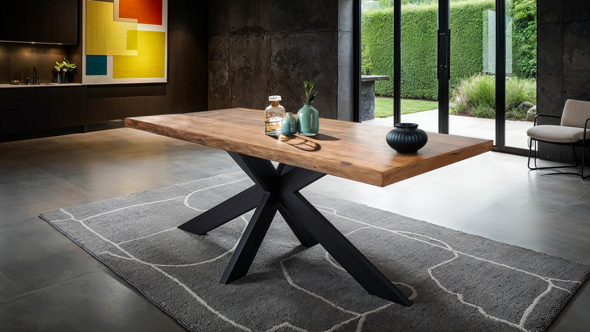 Esstisch 200 x 100 Mango massiv lackiert gebeizt - TIMKA