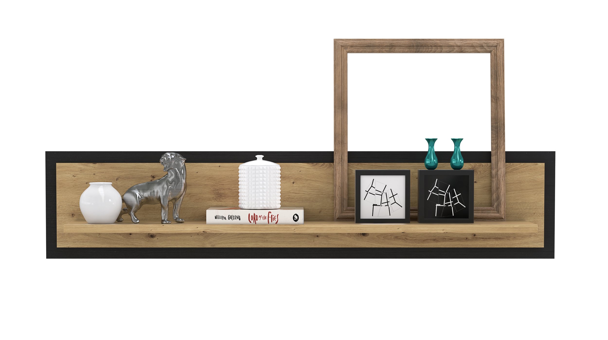 Wandregal Artisan Eiche 140 cm Wandboard - TRONDHEIM
